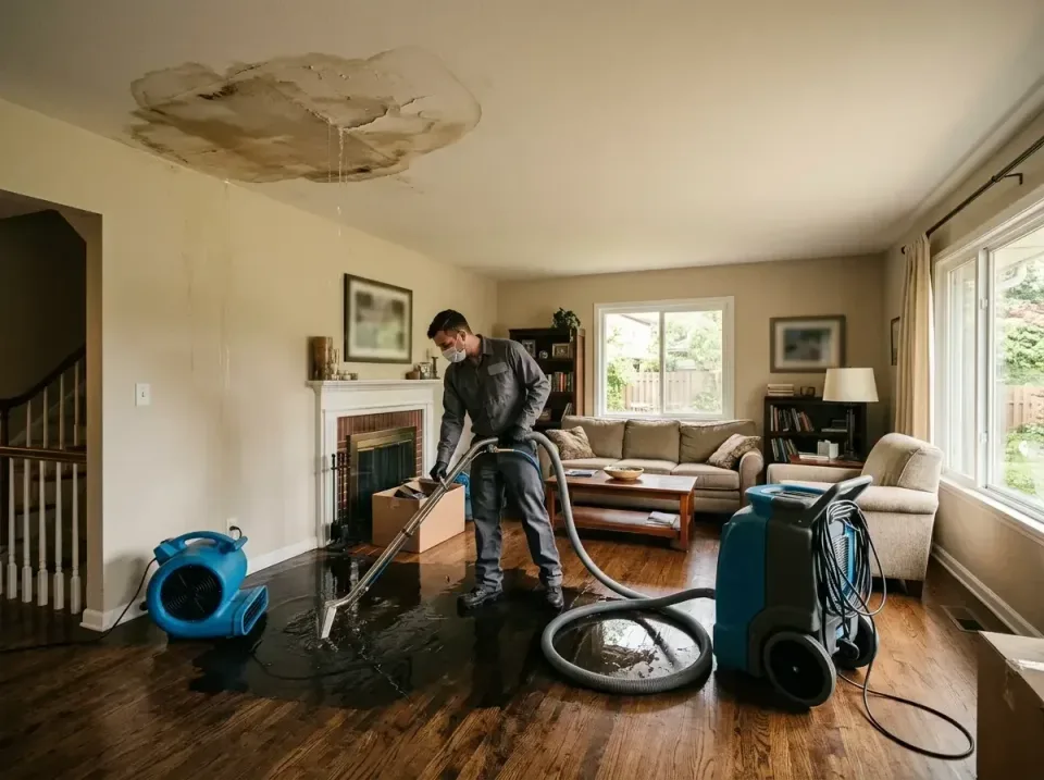 attic-pipe-burst-ceiling-drip-008 — frequently asked questions, Water Damage Restoration & Carpet Care in East Hampton North…